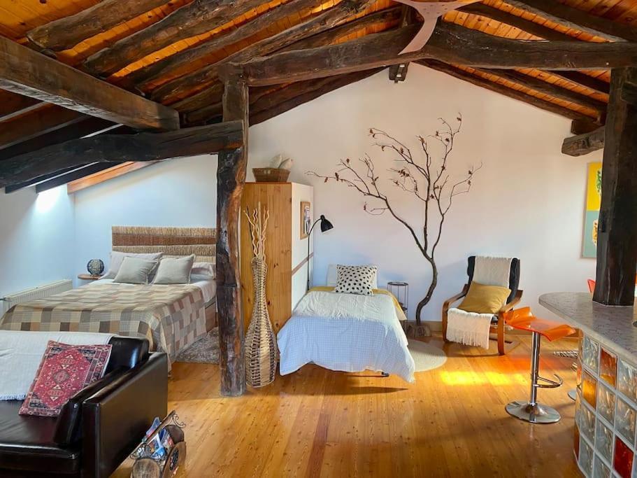 바사우리 Bilbo Near Atico Rural Con Terraza 아파트 외부 사진